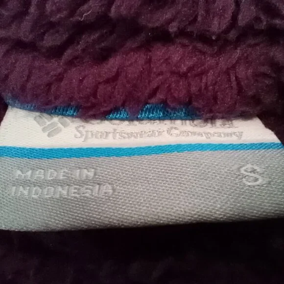 Columbia Vest Women's Size Small S Fleece Fluffy Full Zip - Picture 6 of 6